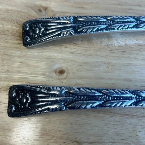 Wilton Armetale VTG Salad Bowl and Serving Utensils Holloware Pewter Heavy - Picture 8 of 9